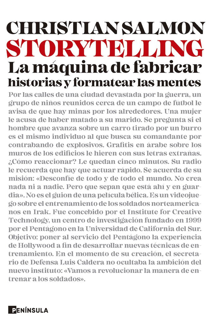 STORYTELLING, de CHRISTIAN SALMON | portada del libro