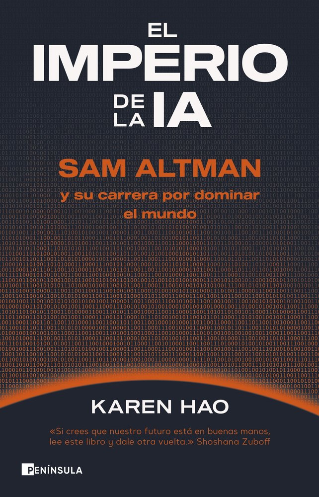 El imperio de la IA, de KAREN HAO | portada del libro