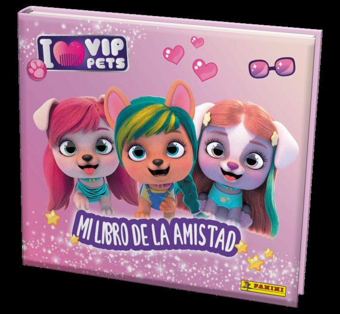 MI LIBRO DE LA AMISTAD. VIP PETS GLITTER TWIST, de VV AA | portada del libro