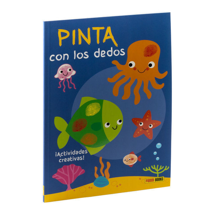 PINTA CON DEDOS AZUL ACT CREATIVAS | portada del libro