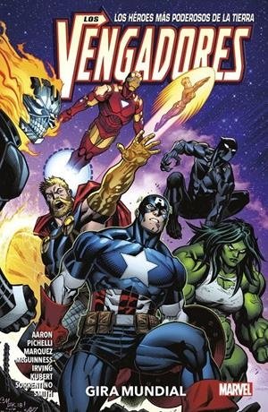 Marvel premiere vengadores 2. gira mundial, de MARQUEZ | portada del libro