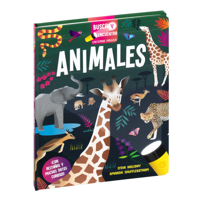 BUSCA Y ENCUENTRA LINTERNA MAGICA ANIMALES | portada del libro