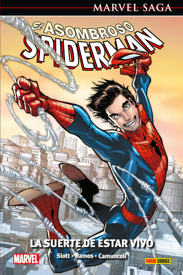 EL ASOMBROSO SPIDERMAN 46 LA SUERTE DE ESTAR VIVO, de HUMBERTO RAMOS | portada del libro