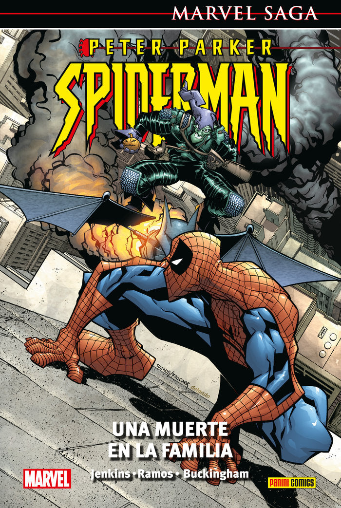 PETER PARKER 05 UNA MUERTE EN LA FAMILIA, de MARK BUCKINGHAM, HUMBERTO RAMOS, PAUL JE | portada del libro