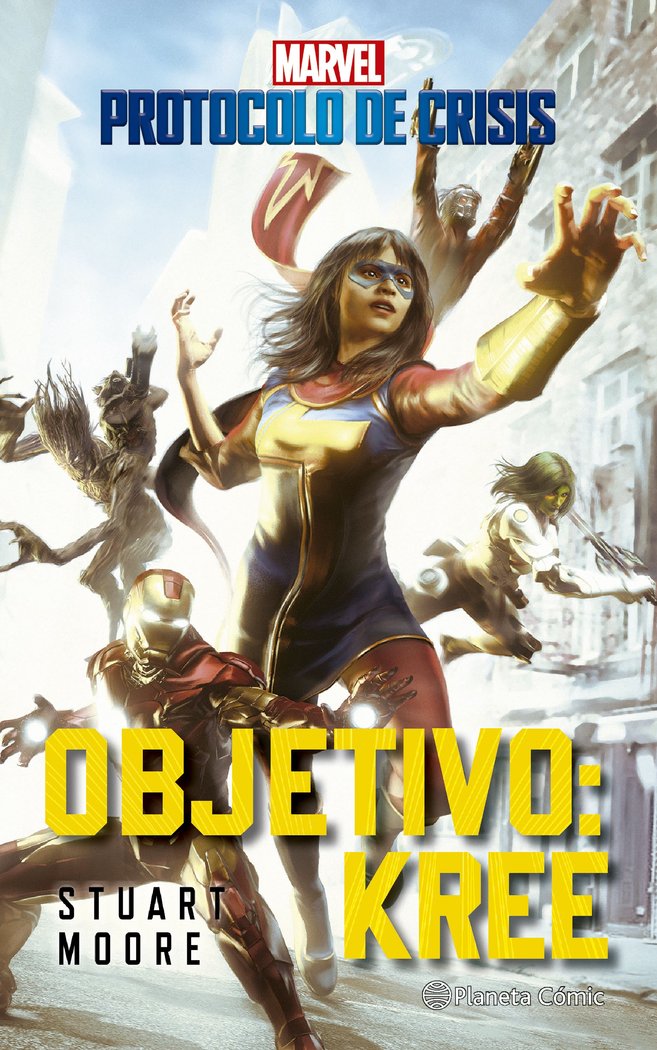 CRISIS PROTOCOL Nº 01 OBJETIVO KREE (NOVELA), de MOORE | portada del libro