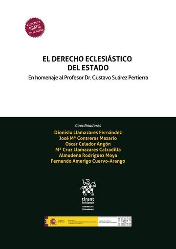 EL DERECHO ECLESIASTICO DEL ESTADO EN HOMENAJE AL PROFESOR, de LLAMAZARES CALZADILLA | portada del libro