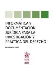 INFORMATICA Y DOCUMENTACION JURIDICA PARA LA INVESTIGACION Y, de GARCIA GARCIA | portada del libro