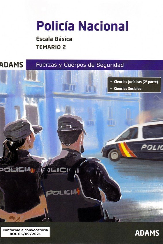 POLICIA NACIONAL ( ESCALA BASICA) - TEMARIO 2 | portada del libro