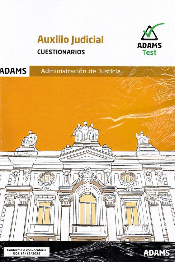 AUXILIO JUDICIAL - CUESTIONARIOS | portada del libro