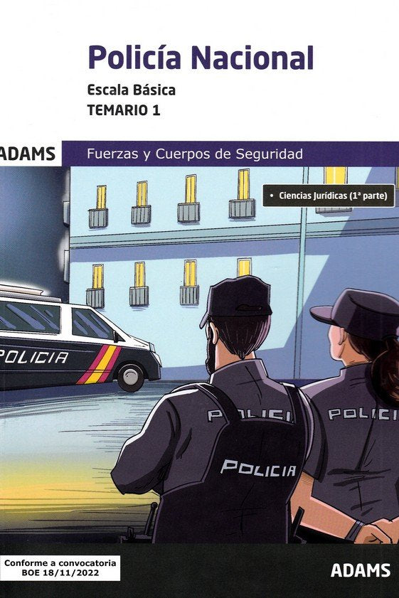 POLICIA NACIONAL ( ESCALA BASICA) - TEMARIO 1 | portada del libro
