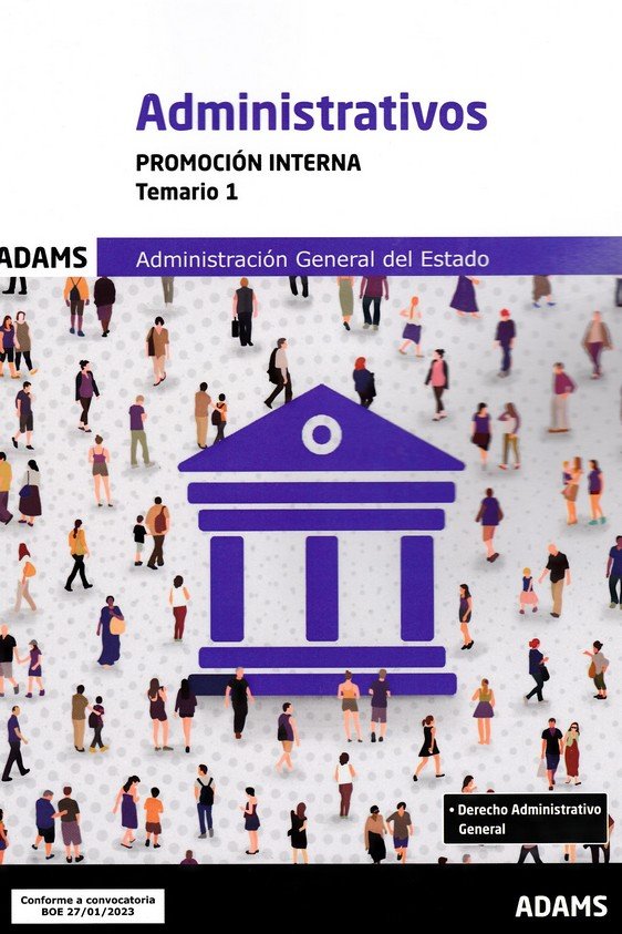 ADMINISTRATIVOS ( PROMOCION INTERNA) - TEMARIO 1 | portada del libro