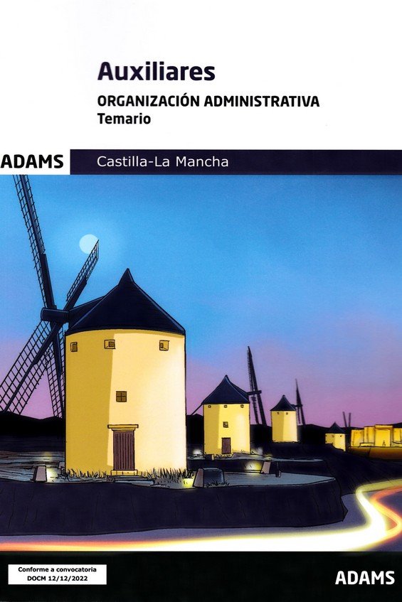 AUXILIARES ( ORGANIZACION ADMINISTRATIVA) - TEMARIO | portada del libro