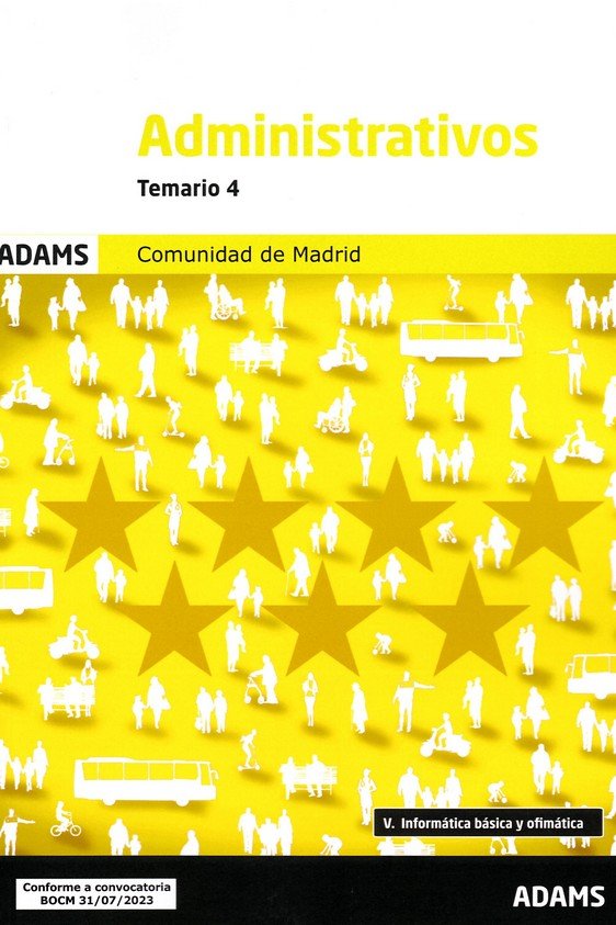 ADMINISTRATIVOS ( COMUNIDAD DE MADRID) - TEMARIO 4 | portada del libro