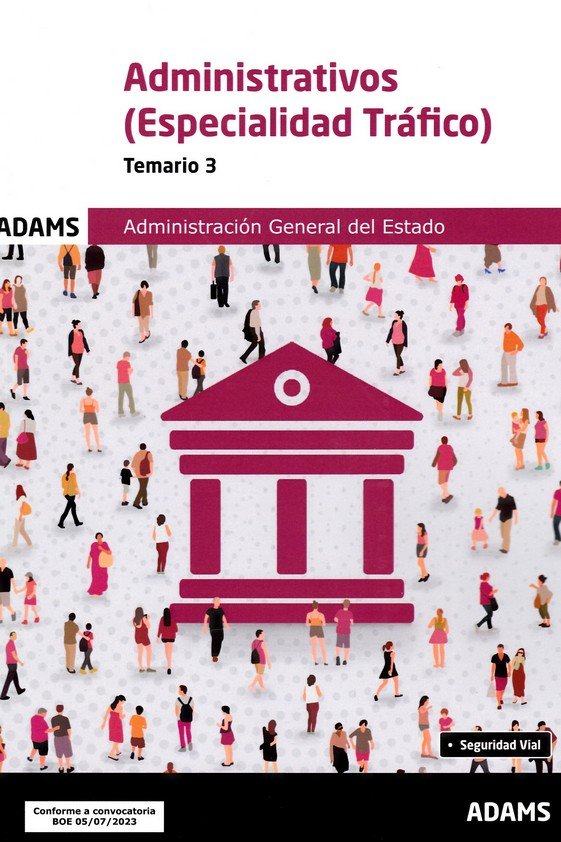 ADMINISTRATIVOS ( ESPECIALIDAD TRAFICO) - TEMARIO 3 | portada del libro