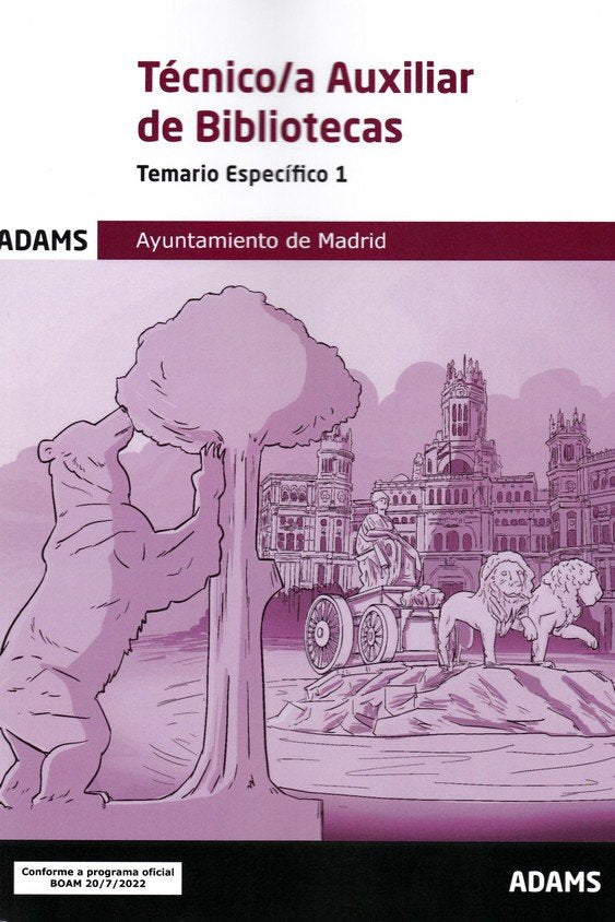 TECNICO/A AUXILIAR DE BIBLIOTECAS - TEMARIO ESPECIFICO 1 | portada del libro