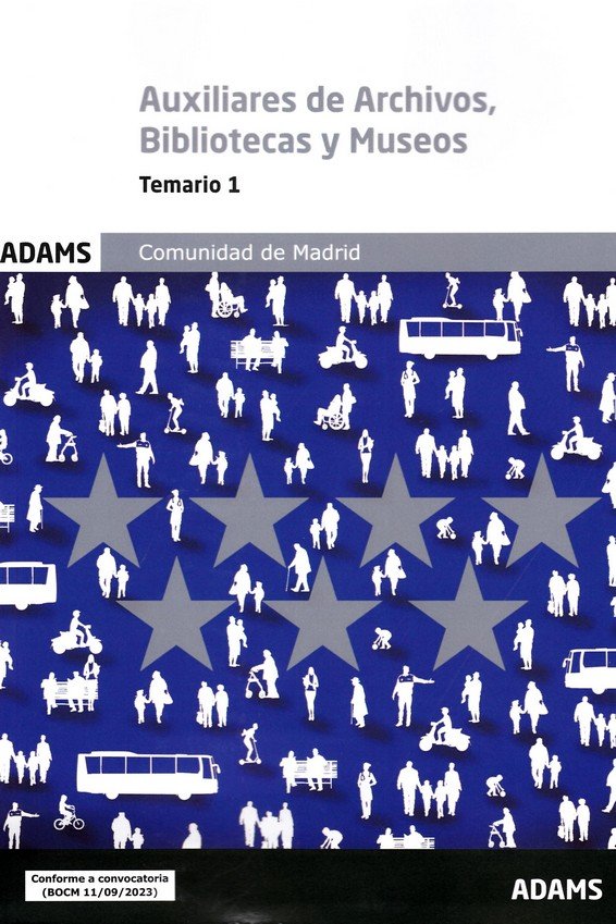 AUXILIARES DE ARCHIVOS, BIBLIOTECAS Y MUSEOS - TEMARIO 1 | portada del libro