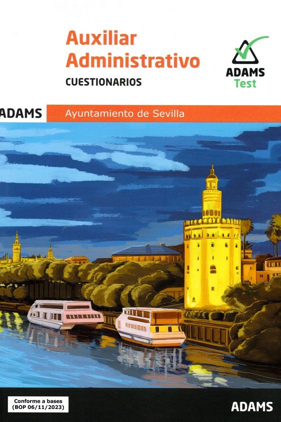 Cuestionarios de Auxilliar Administrativo del Ayuntamiento de Sevilla, de AA.VV. | portada del libro