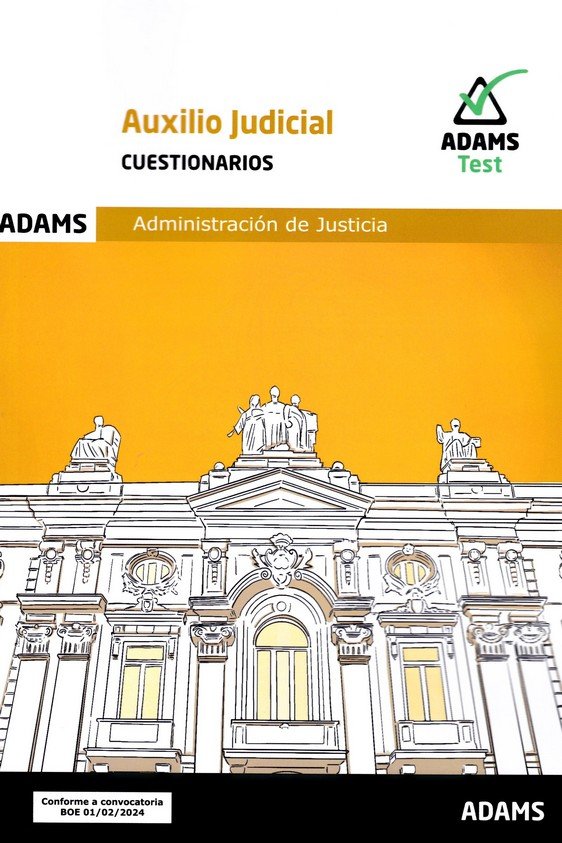 AUXILIO JUDICIAL - CUESTIONARIOS | portada del libro