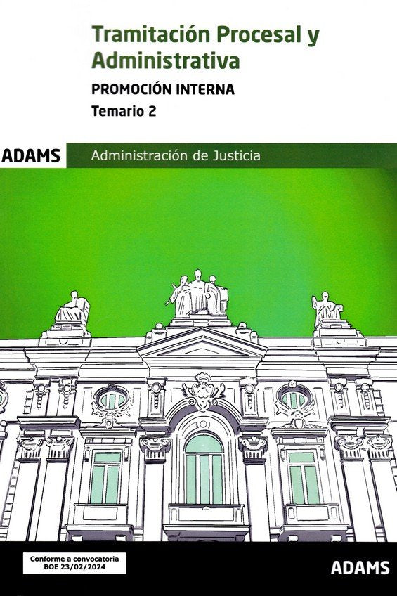 TRAMITACION PROCESAL ( PROMOCION INTERNA) - TEMARIO 2 | portada del libro