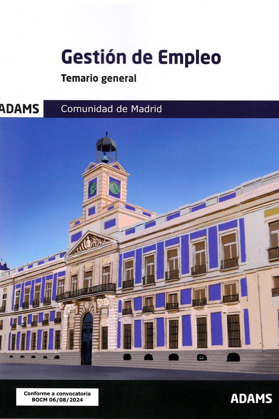 GESTION DE EMPLEO ( COMUNIDAD DE MADRID) - TEMARIO GENERAL | portada del libro