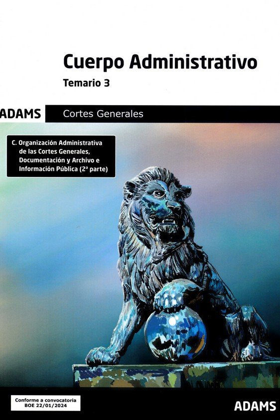 CUERPO ADMINISTRATIVO - TEMARIO 3 | portada del libro