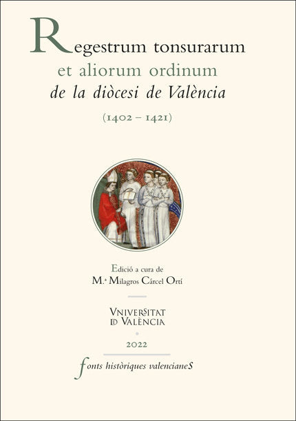 REGESTRUM TONSURARUM ET ALIORUM ORDINUM DE LA DIOCESI DE VAL, de VARIOS AUTORES | portada del libro