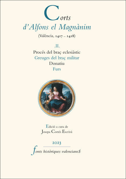CORTS DALFONS EL MAGNANIM VALENCIA 1417 1418 II, de VARIOS AUTORES | portada del libro