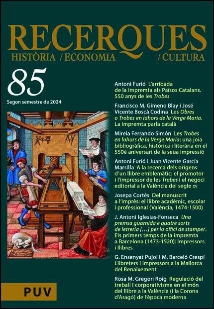 Recerques, 85, de VARIOS AUTORES | portada del libro