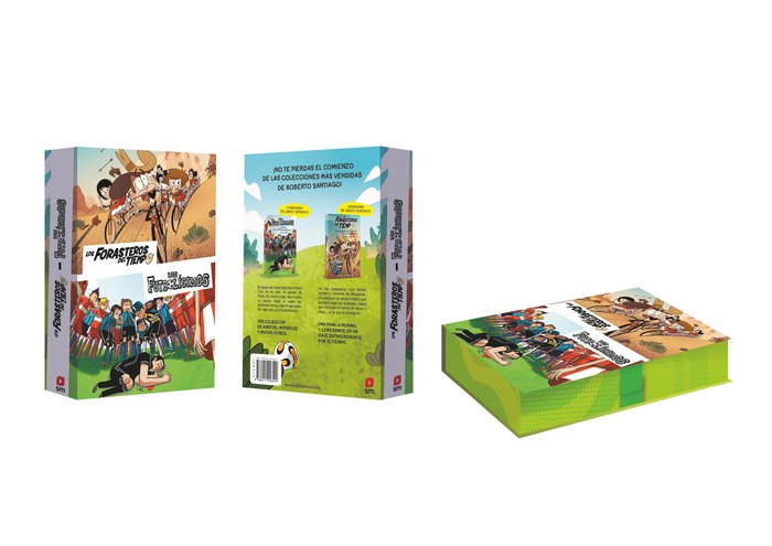 PACK FUTBOLISIMOS Y FORASTEROS DEL TIEMPO, de ROBERTO SANTIAGO | portada del libro