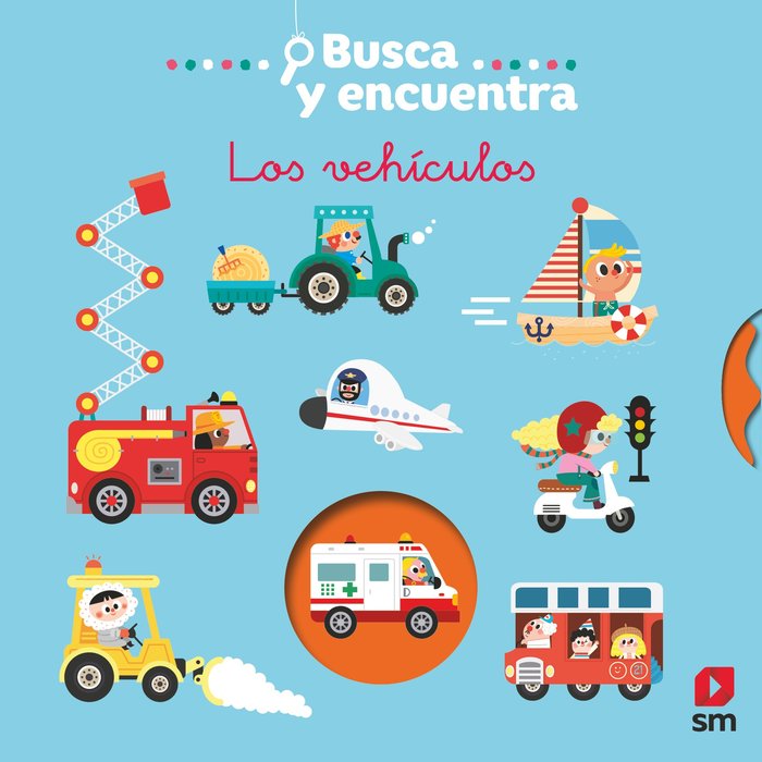 BUSCA Y ENCUENTRA LOS VEHICULOS, de HEYBOM | portada del libro