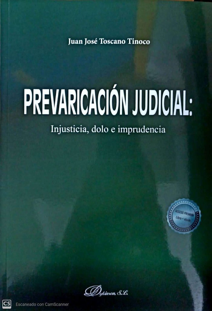 PREVARICACION JUDICIAL, de TOSCANO TINOCO, JUAN JOSE | portada del libro