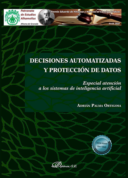 DECISIONES AUTOMATIZADAS Y PROTECCION DE DATOS, de PALMA ORTIGOSA, ADRIAN | portada del libro