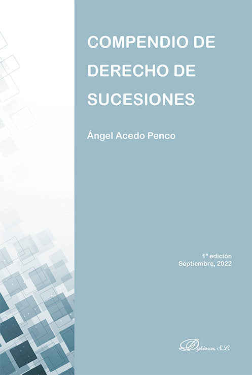 Compendio de derecho de sucesiones, de ACEDO PENCO, ANGEL | portada del libro