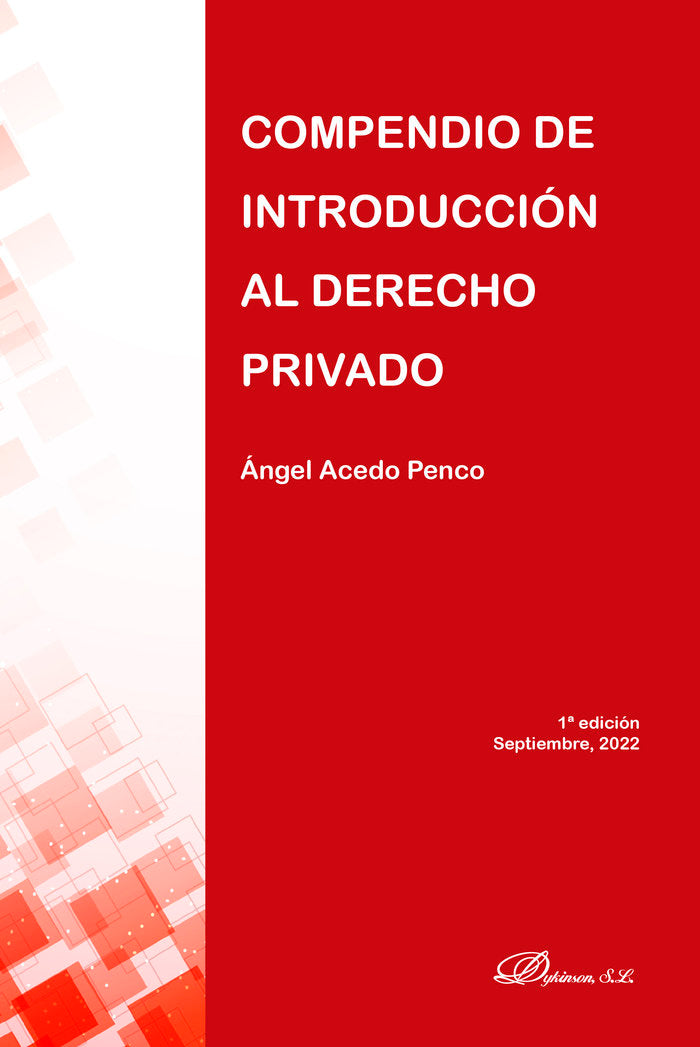 COMPENDIO DE INTRODUCCION AL DERECHO PRIVADO, de ACEDO PENCO, ANGEL | portada del libro