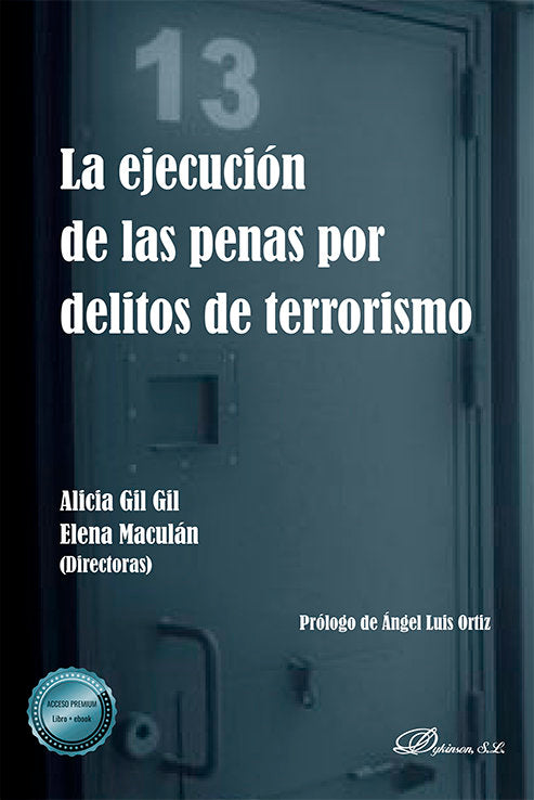 LA EJECUCION DE LAS PENAS POR DELITOS DE TERRORISMO | portada del libro