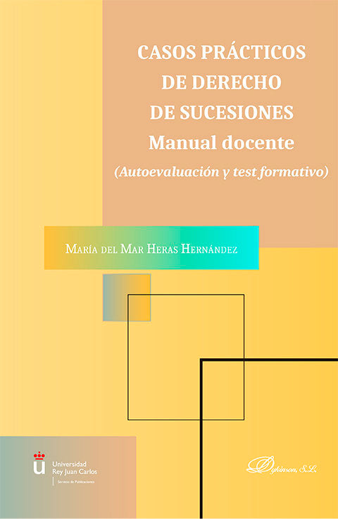 CASOS PRACTICOS DE DERECHO DE SUCESIONES MANUAL DOCENTE, de HERAS HERNANDEZ, MARIA DEL MAR | portada del libro
