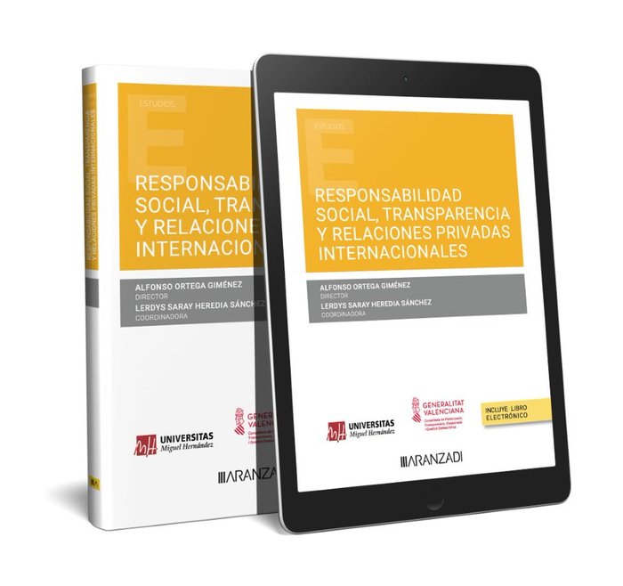 Responsabilidad social, Transparencia y Relaciones privadas internacionales (Papel e-book), de ALFONSO ORTEGA | portada del l