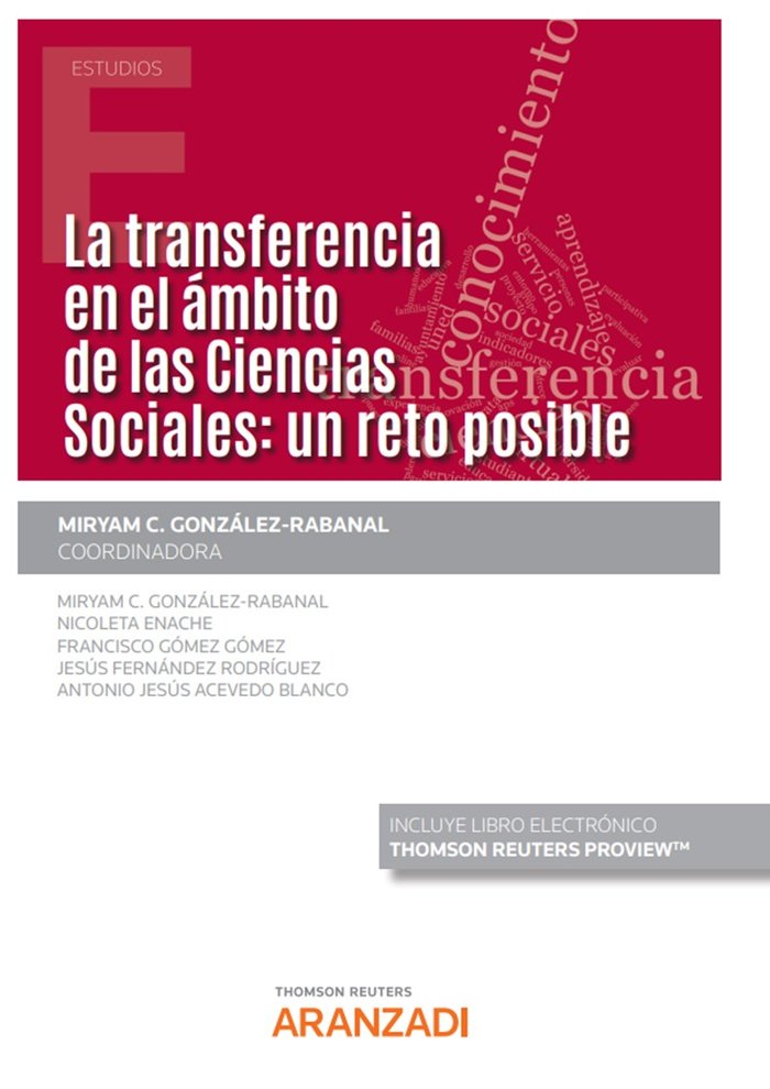 LA TRANSFERENCIA EN EL AMBITO DE LAS CIENCIAS SOCIALES: UN R, de ANTONIO JESUS ACEVEDO BLANDO | portada del libro
