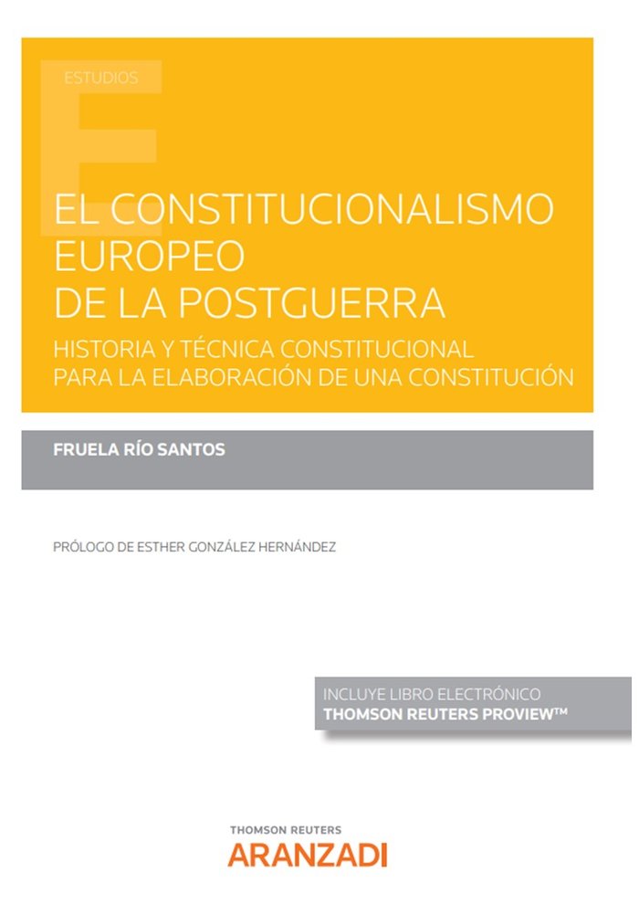EL CONSTITUCIONALISMO EUROPEO DE LA POSTGUERRA (PAPEL + E-BO, de RIO SANTOS, FRUELA | portada del libro