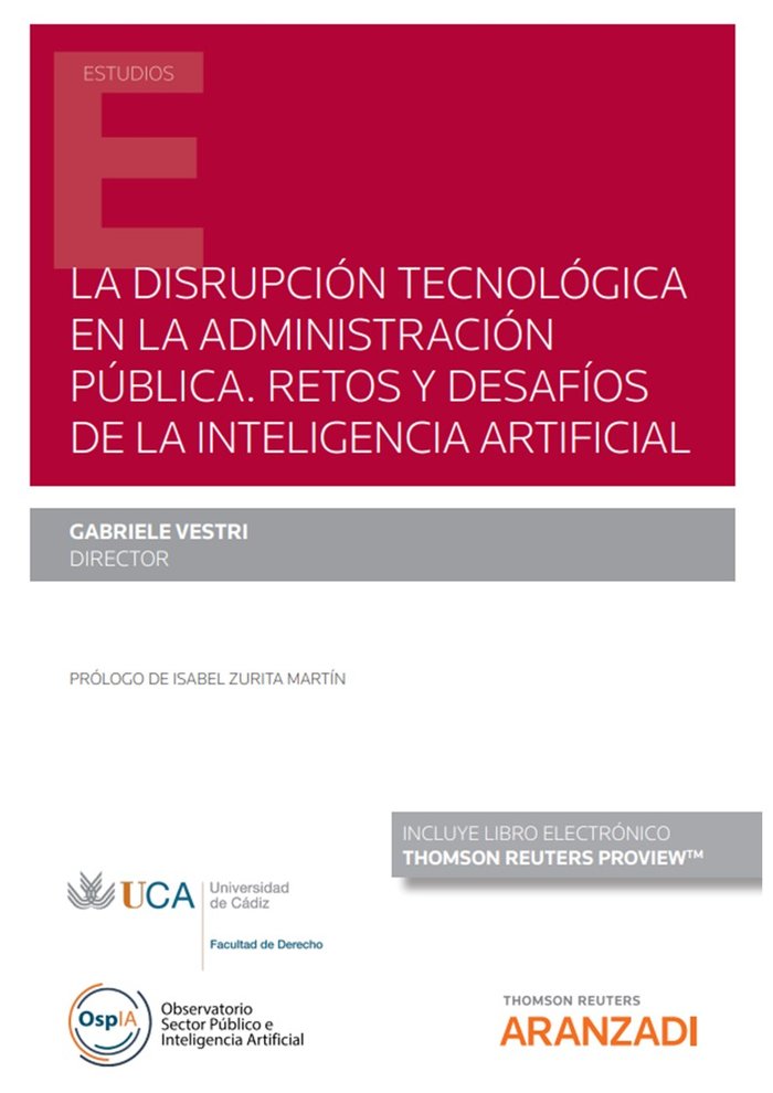 DISRUPCION TECNOLOGICA EN LA ADMINISTRACION PUBLICA RETOS, de VESTRI,GABRIELE | portada del libro
