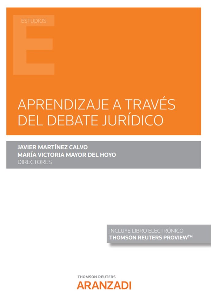 APRENDIZAJE A TRAVES DEL DEBATE JURIDICO, de JAVIER MARTINEZ CALVO | portada del libro