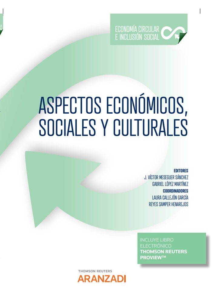 ECONOMIA CIRCULAR E INCLUSION SOCIAL, de GABRIEL LOPEZ MARTINEZ | portada del libro