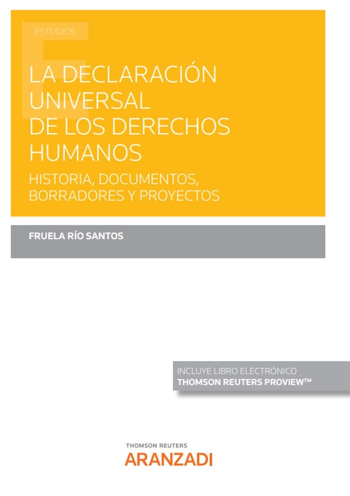 LA DECLARACION UNIVERSAL DE LOS DERECHOS HUMANOS, de FRUELA RIO SANTOS | portada del libro