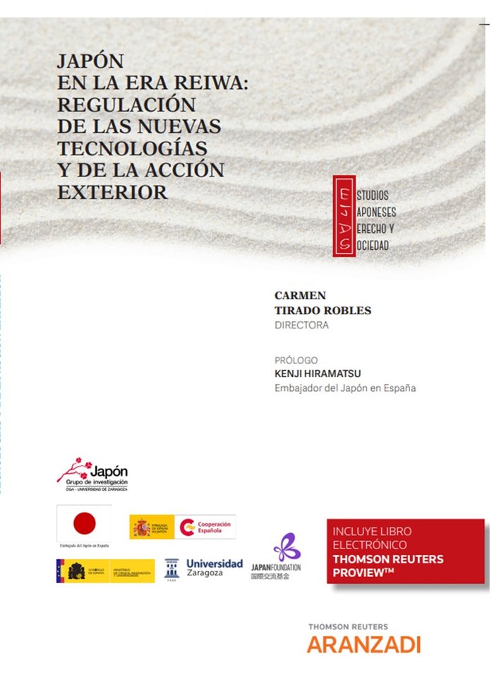 JAPON EN LA NUEVA ERA REIWA REGULACION DE LAS NUEVAS TECNOL, de CARMEN TIRADO ROBLES | portada del libro