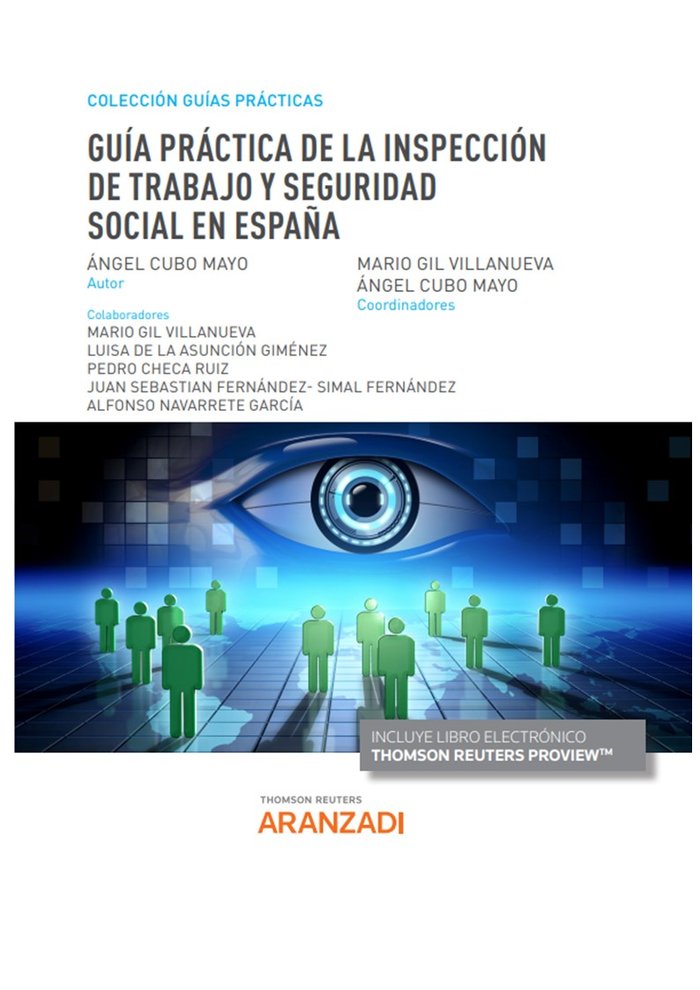 GUIA PRACTICA DE LA INSPECCION DE TRABAJO Y SEGURIDAD SOCIA, de CUBO MAYO,ANGEL | portada del libro