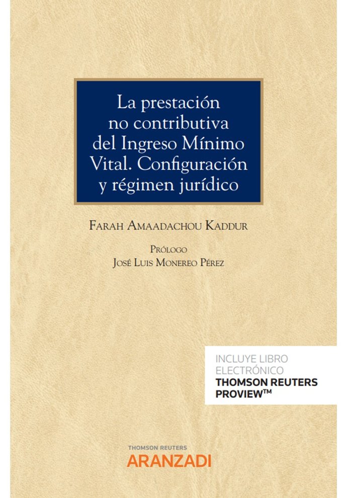 PRESTACION NO CONTRIBUTIVA DEL INGRESO MINIMO VITAL CONFIGU, de AMAADACHOU KADDUR,FARAH | portada del libro