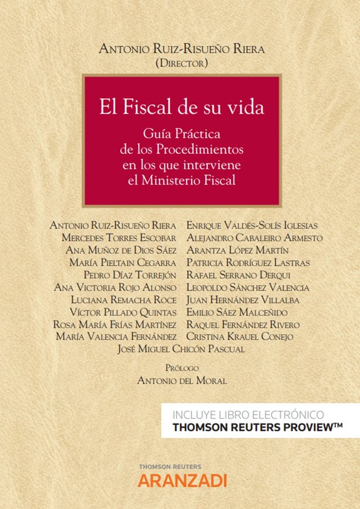 FISCAL DE SU VIDA, de RUIZ RISUEÑO RIERA,ANTONIO | portada del libro