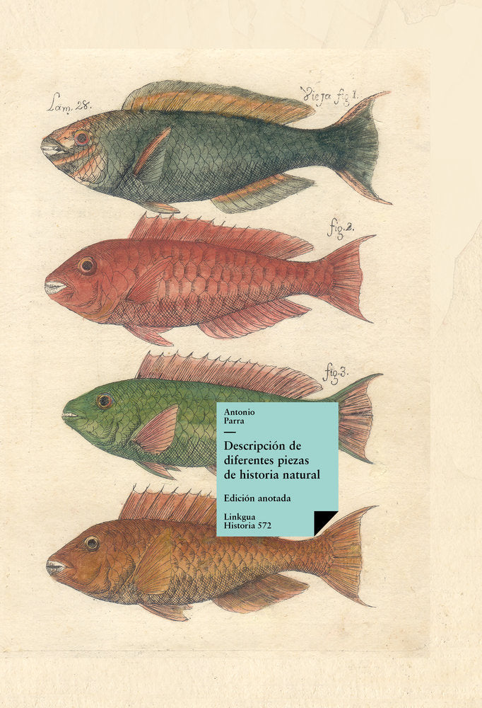 Descripción de diferentes piezas de historia natural, de Parra | portada del libro