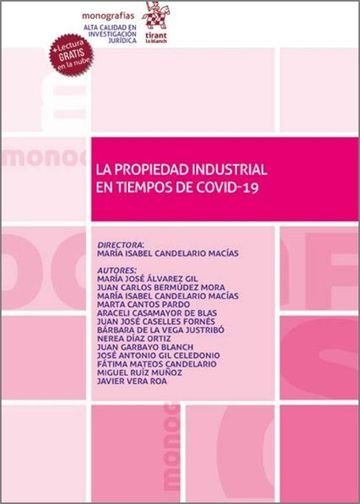 La propiedad industrial en tiempos de COVID-19, de RUIZ MUÑOZ | portada del libro