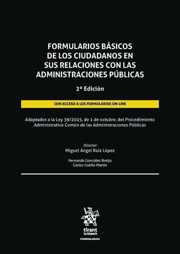 FORMULARIOS BASICOS DE LOS CIUDADANOS EN | portada del libro